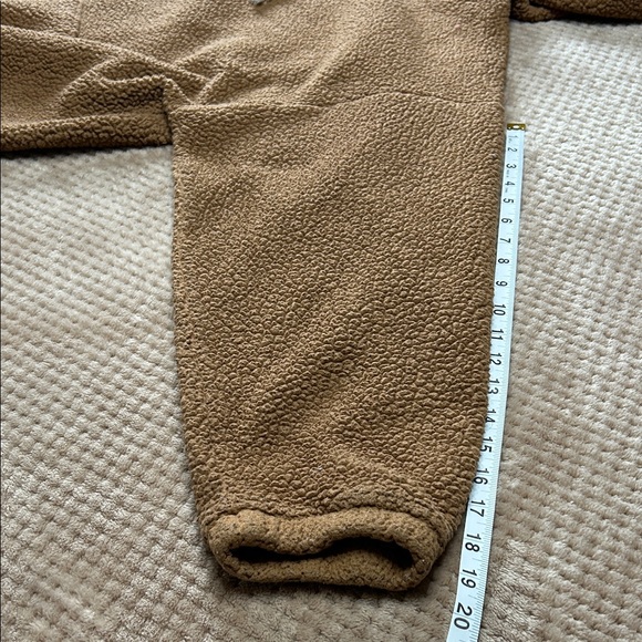 American Eagle Outfitters Brown Zip Up Hoodie Teddy Jacket Size M - Picture 7 of 7